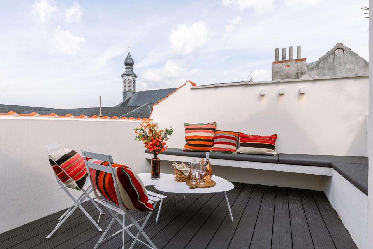 Duplex-Apartment With Terrace On Top Location In Gent Exterior foto