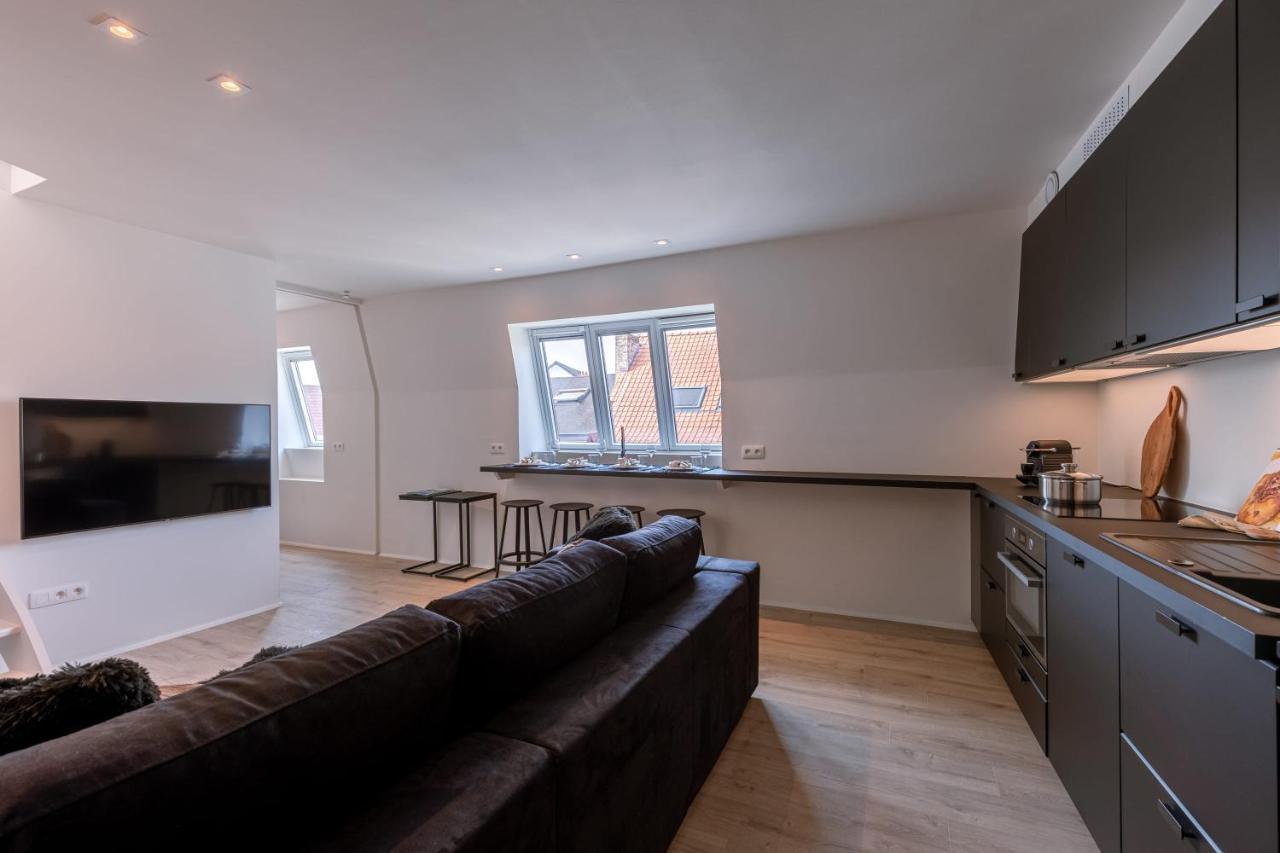 Duplex-Apartment With Terrace On Top Location In Gent Exterior foto