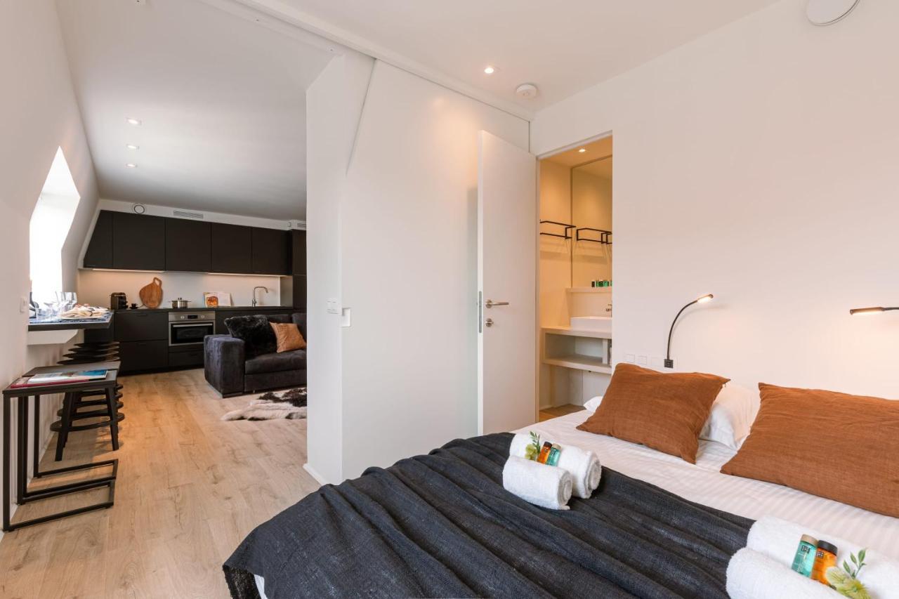 Duplex-Apartment With Terrace On Top Location In Gent Exterior foto